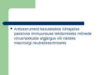 Monokloonsed antikehad ja antiseerum #11