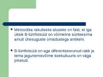 Monokloonsed antikehad ja antiseerum #3
