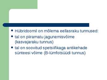 Monokloonsed antikehad ja antiseerum #5