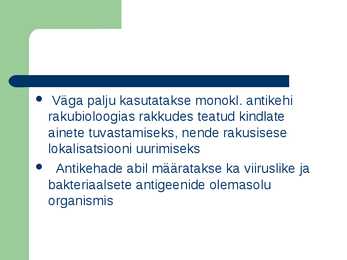 Monokloonsed antikehad ja antiseerum #7