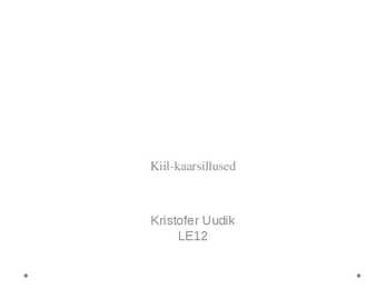Kiil-kaarsillused