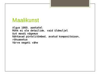 Impressionism ja selle aja tegelased #2
