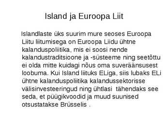 Islandi ja Norra kalanduse ülevaade #12