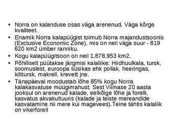 Islandi ja Norra kalanduse ülevaade #3