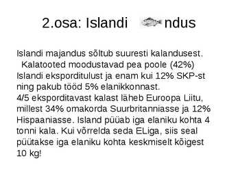 Islandi ja Norra kalanduse ülevaade #7