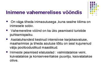 Vahemereline põõsastik ja mets esitlus #7