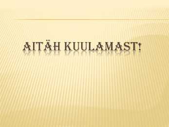 Kultuurrohumaa #25
