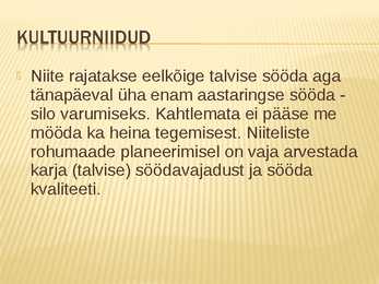 Kultuurrohumaa #5