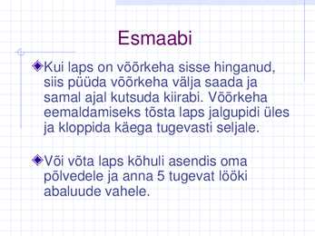 Esmaabi konspekt 2011 #27
