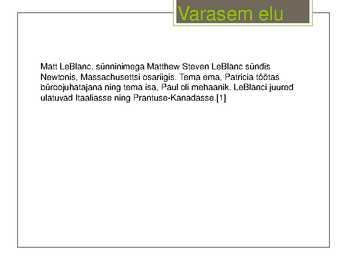 Minu lemmik näitleja - Matt LeBlanc #2