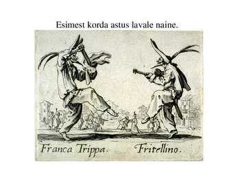 Keskaja teater ja commedia dell arte #9
