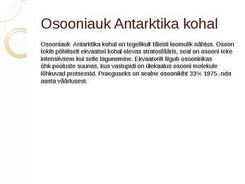 Osooniaugud - kuidas need tekivad #3