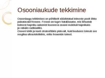 Osooniaugud - kuidas need tekivad #5