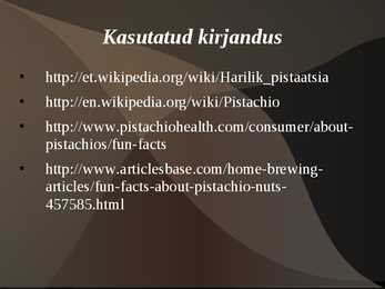 Pistaatsia #10