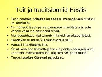 Koolitöö munadepühad Eestis #3