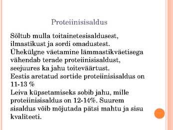 Agrotehniliste ja klimaatiliste tegurite mõju rukkijahu küpsetusomadustele #23