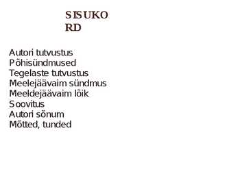Sefiirist Loss #2