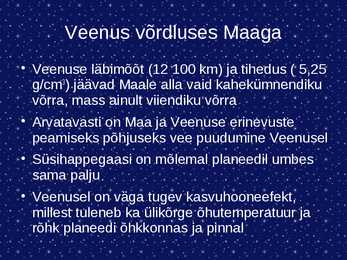 Esitlus planeet veenusest #7