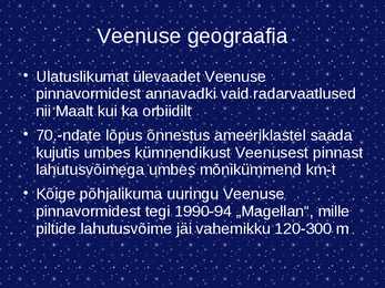 Esitlus planeet veenusest #8