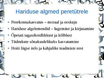 Naise haridusvõimalused keskajal #3