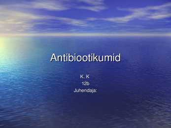 Antibiootikumid