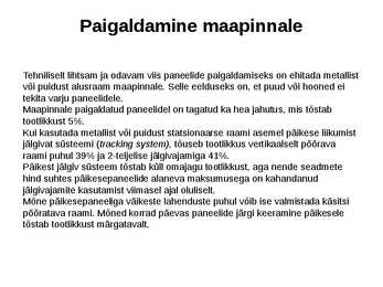 Päikeseenergia kasutamine #13