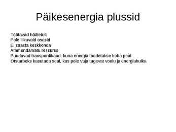 Päikeseenergia kasutamine #15