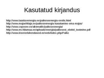 Päikeseenergia kasutamine #17