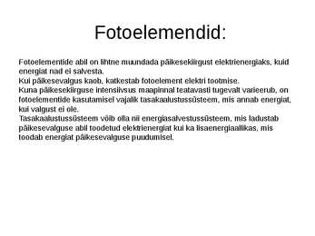 Päikeseenergia kasutamine #5