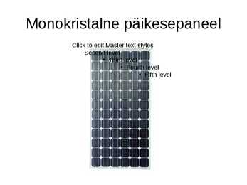 Päikeseenergia kasutamine #7