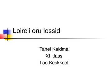 Loire i oru lossid