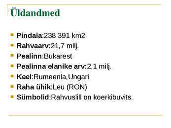 Ülevaade Rumeeniast #2