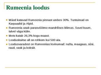 Ülevaade Rumeeniast #4