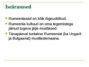 Ülevaade Rumeeniast #7