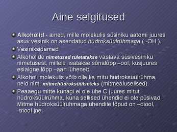 Alkoholid #3