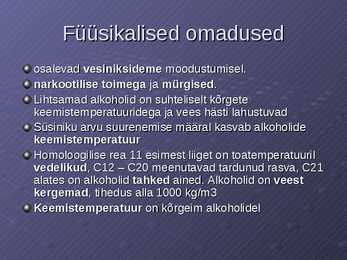 Alkoholid #5