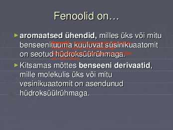 Fenoolid #2