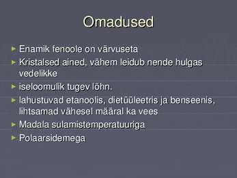 Fenoolid #5