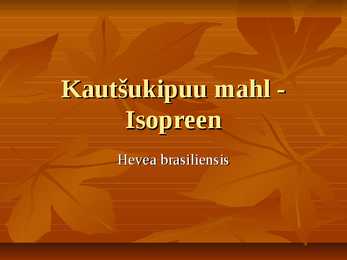 Kautšukipii mahl