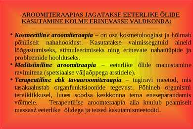 Aroomiteraapia #4