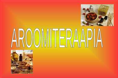 Aroomiteraapia