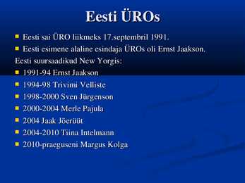 ÜRO - Ühinenud Rahvaste Organisatsioon #14