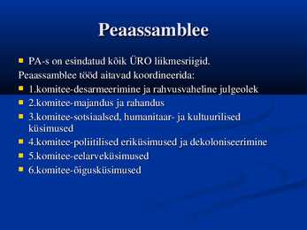 ÜRO - Ühinenud Rahvaste Organisatsioon #7