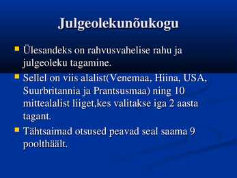 ÜRO - Ühinenud Rahvaste Organisatsioon #8
