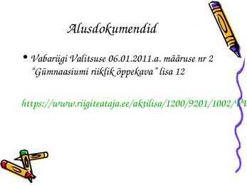 Uurimistoo alused 2012 - Alusdokumendid #2