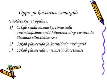 Uurimistoo alused 2012 - Alusdokumendid #3