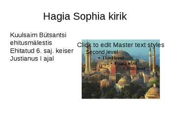 Bütsantsi kunsti ülevaade #2