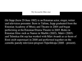 100 th anniversary of Estonian Film #4