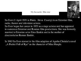100 th anniversary of Estonian Film #5