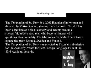 100 th anniversary of Estonian Film #7